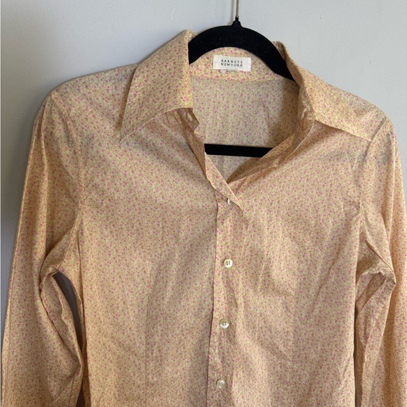 Barney’s New York button down women’s flower shirt size L - Picture 2 of 10